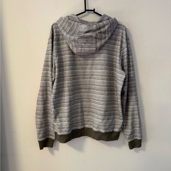 Hang Ten Olive and Gray Knit Surfer Baja Hoodie Men’s M - Picture 3 of 6